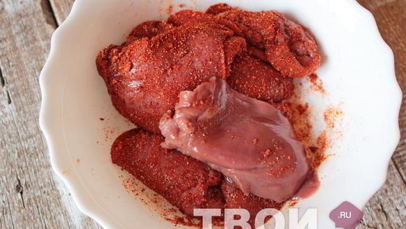 ШАГ 2. печень в кляре