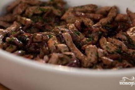 Печень в микроволновке