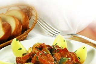 Печень в остром соусе