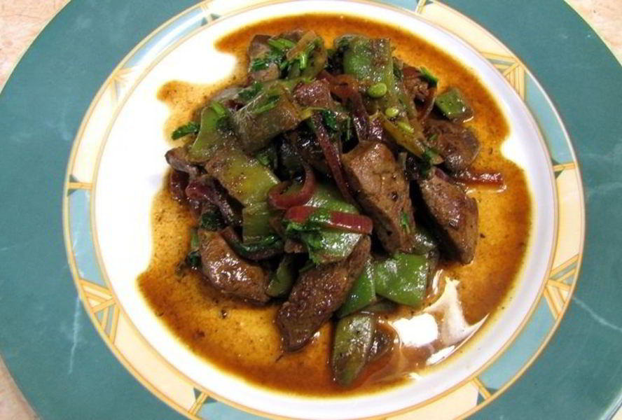 Печенка на сковороде