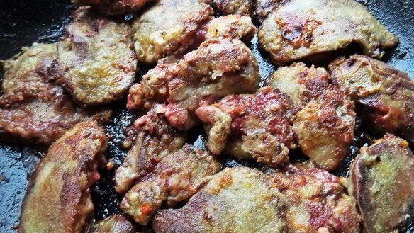 ШАГ 2. печенка в рыжей шубке