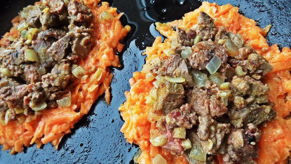 ШАГ 10. печенка в рыжей шубке