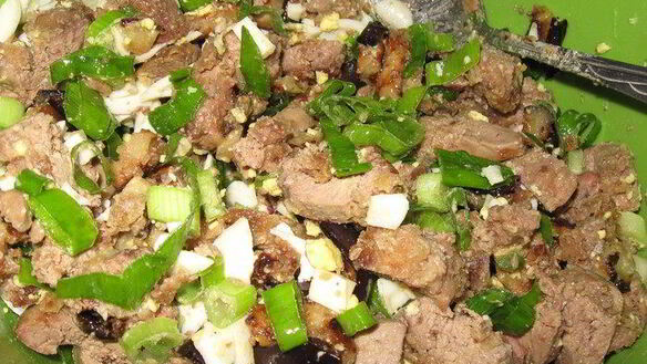 ШАГ 5. плетенка из слоеного теста, с баклажанами и куриной печенью