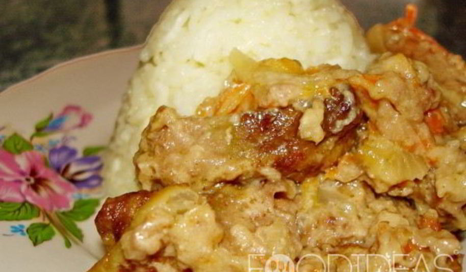 Рецепт свиная печень в сметане