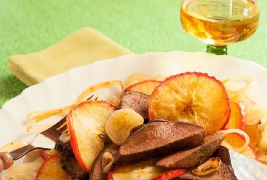 Телячья печенка по-берлински