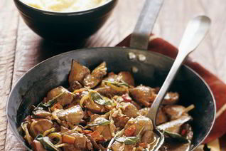 Тушеная печень