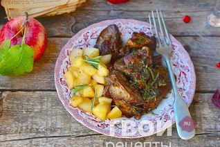 Жареная куриная печень