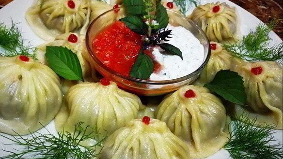 ШАГ 10. хинкали с бараниной и индейкой на пару