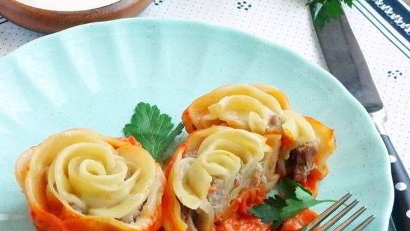 ШАГ 27. ленивые пельмени в духовке