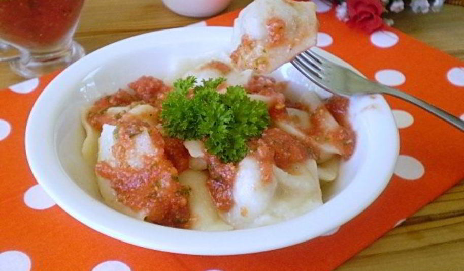 Рецепт пельмени под соусом