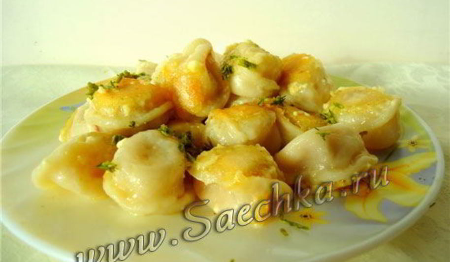 Рецепт пельмени в горшочке