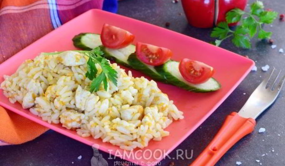 Рецепт детский плов с курицей