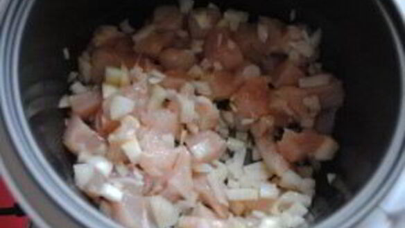 ШАГ 2. диетический плов в мультиварке