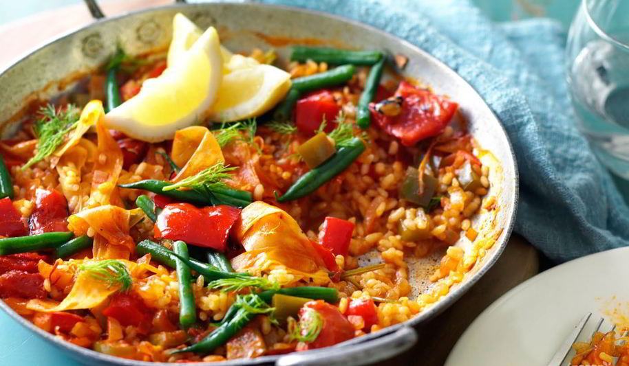 Рецепт испанская паэлья с овощами