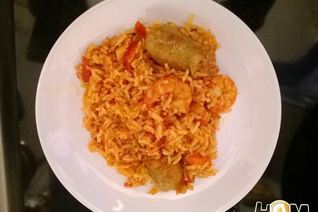 Паэлья с колбасками