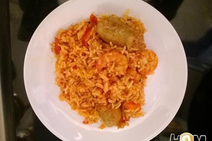 Паэлья с колбасками