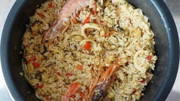 ШАГ 5. паэлья с морепродуктами