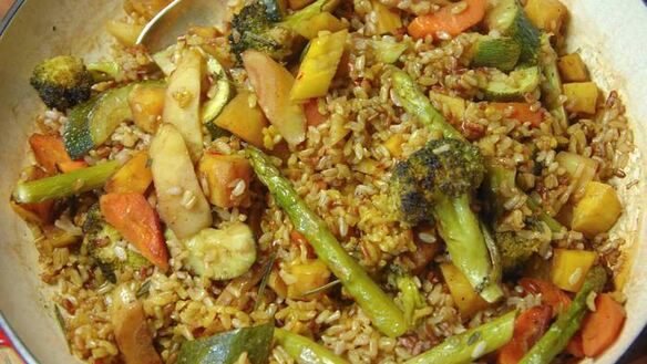 ШАГ 10. паэлья с овощами