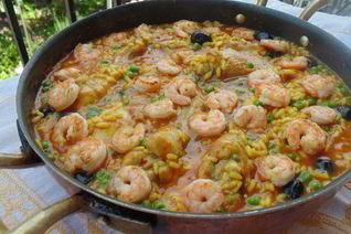 Паэлья в стиле Море и Земля