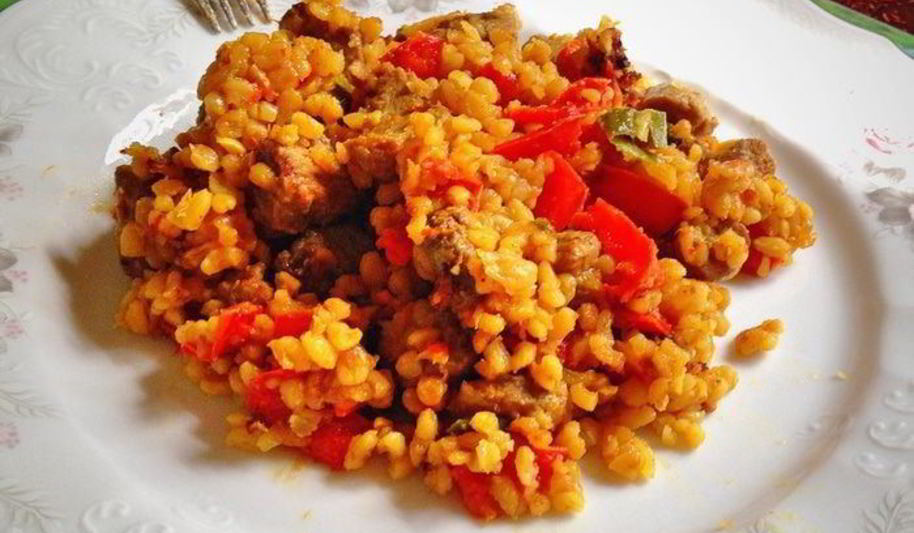 Рецепт плов из булгура с индейкой