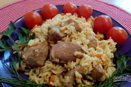 Плов из индейки