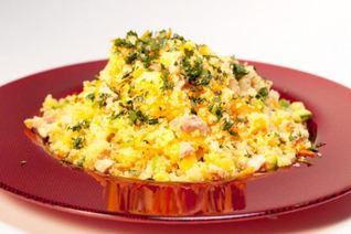 Плов из кускуса с кроликом