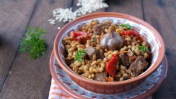 ШАГ 9. плов из перловки с курицей