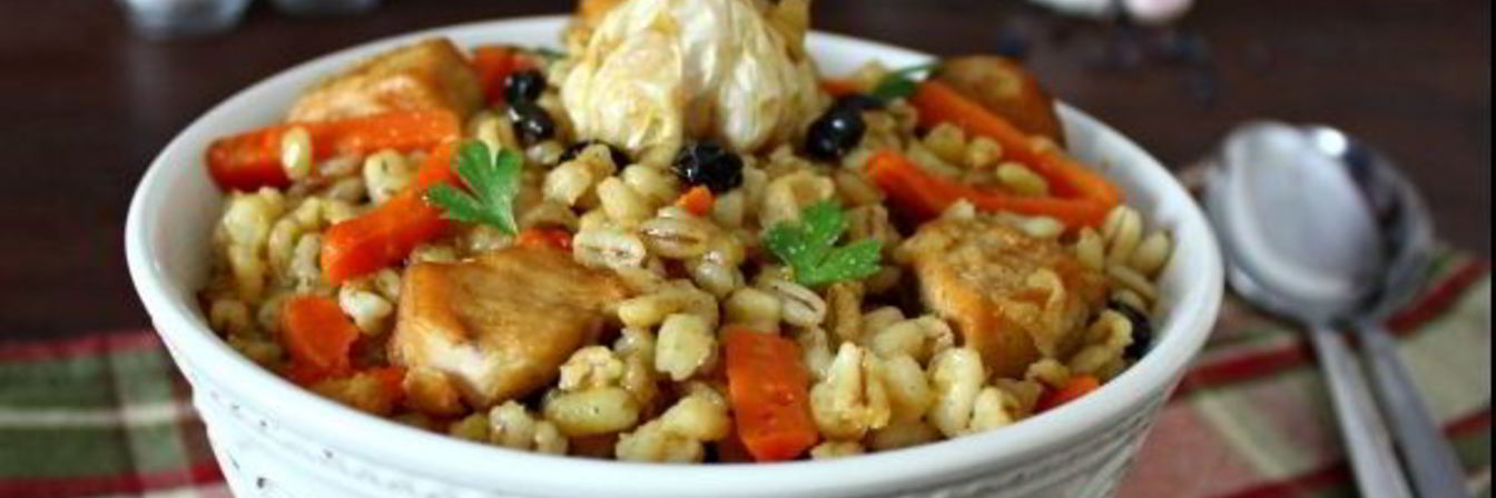 Плов из перловки в мультиварке