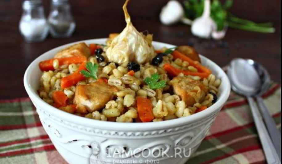 Рецепт плов из перловки в мультиварке