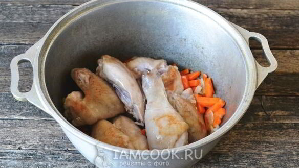 ШАГ 12. плов из пропаренного риса с курицей