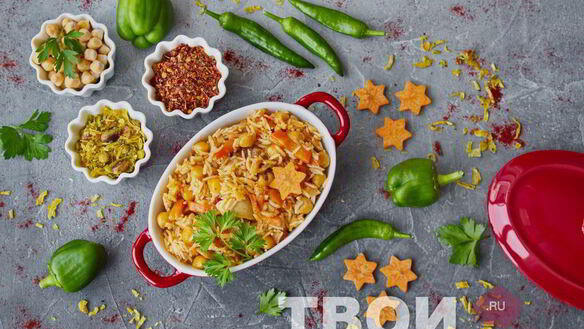 ШАГ 8. плов на сковороде