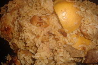 Плов с айвой