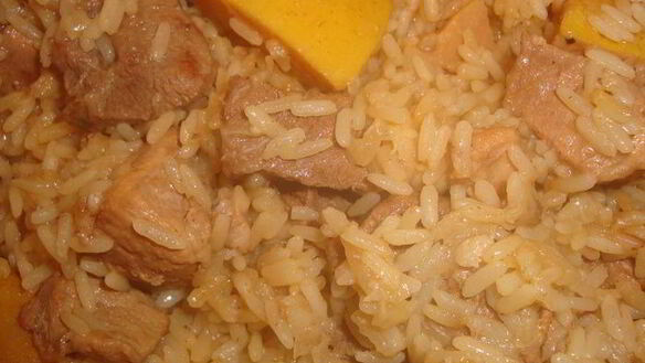 ШАГ 6. плов с айвой