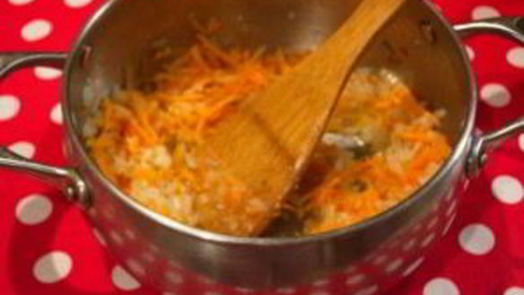 ШАГ 3. плов с белыми грибами