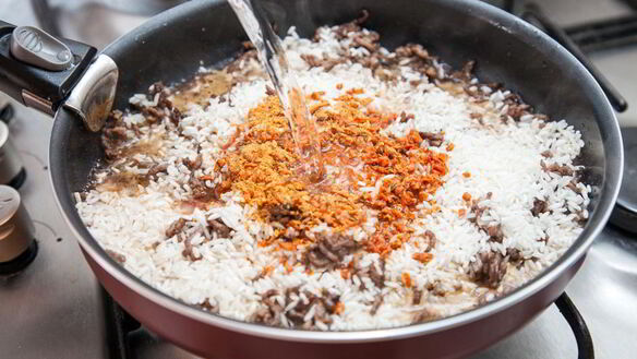 ШАГ 5. плов с фаршем