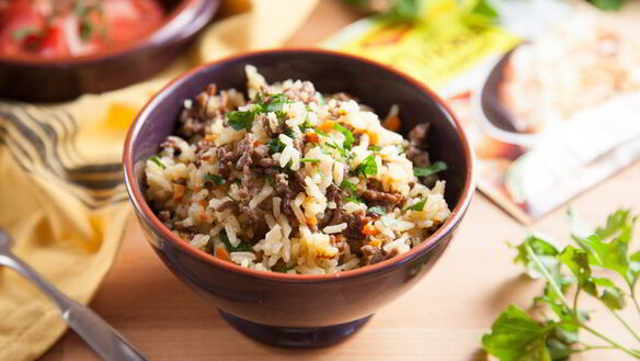 ШАГ 8. плов с фаршем