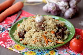 Плов с говядиной в мультиварке