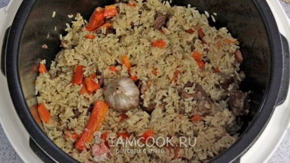 ШАГ 8. плов с говядиной в мультиварке