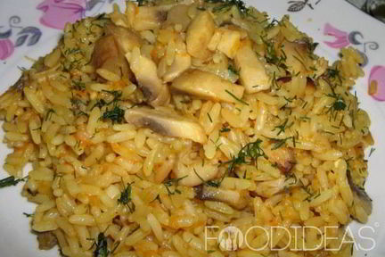 Плов с грибами