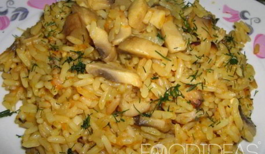 Рецепт плов с грибами