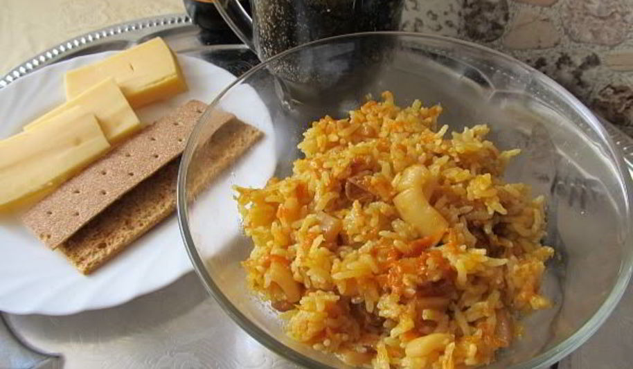 Рецепт плов с кальмарами в мультиварке