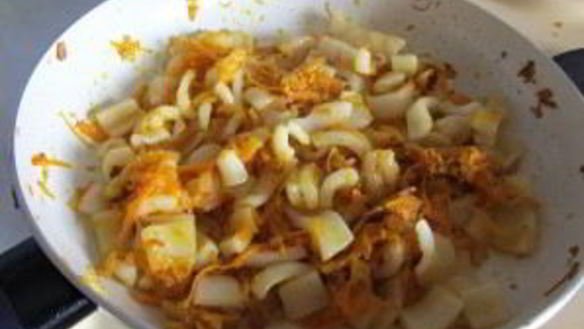 ШАГ 6. плов с кальмарами в мультиварке