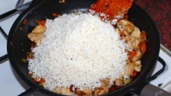 ШАГ 7. плов с курицей и грибами