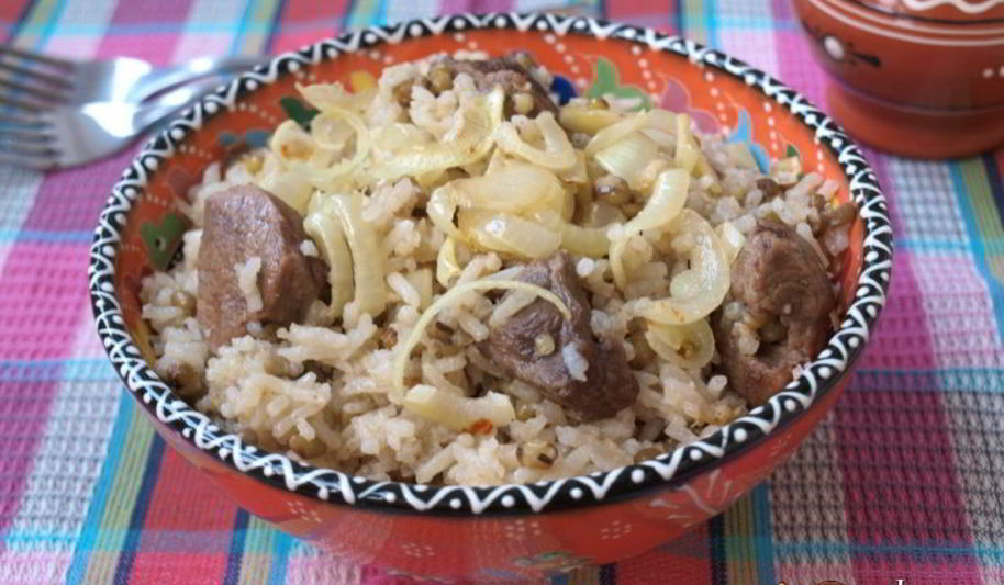 Рецепт плов с машем и телятиной