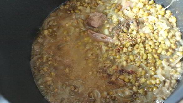 ШАГ 3. плов с машем и телятиной