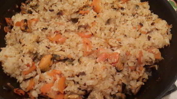 ШАГ 8. плов с мидиями