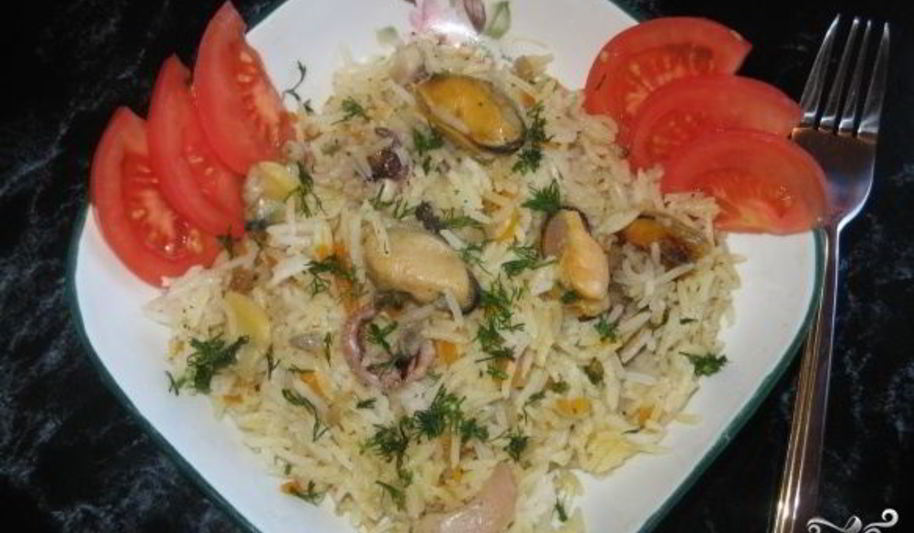 Рецепт плов с морепродуктами