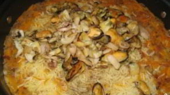 ШАГ 5. плов с морепродуктами