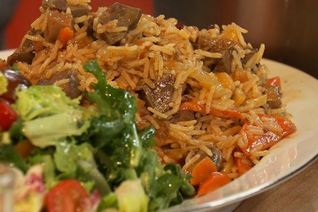 Плов с телячьими потрохами