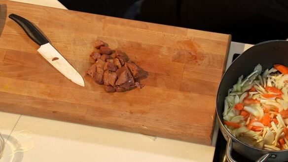 ШАГ 4. плов с телячьими потрохами